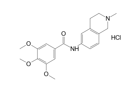 N-(2-methyl-1,2,3,4-tetrahydro-6-isoquinolyl)-3,4,5-trimethoxybenzamide, monohydrochloride
