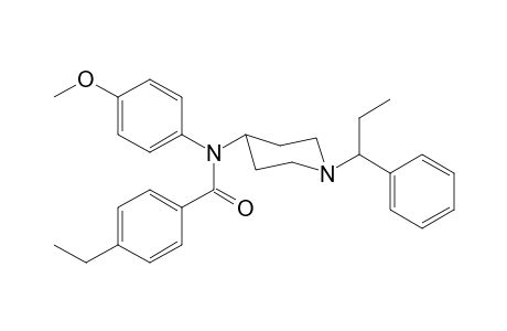 N-4-Methoxyphenyl-N-[1-(1-phenylpropyl)piperidin-4-yl]-4-ethylbenzamide