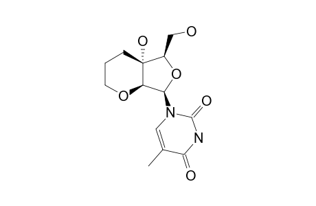 (1S,6R,7R,9R)-6-HYDROXY-7-HYDROXYMETHYL-9-(THYMIN-1-YL)-2,8-DIOXABICYCLO-[4.3.0]-NONANE