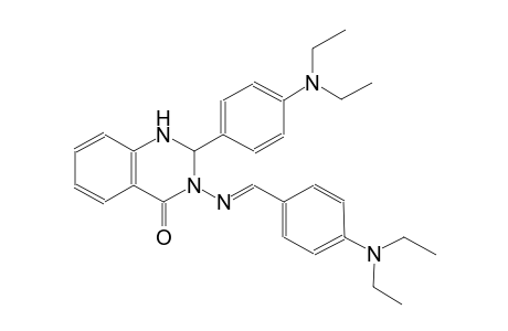 2-[4-(diethylamino)phenyl]-3-({(E)-[4-(diethylamino)phenyl]methylidene}amino)-2,3-dihydro-4(1H)-quinazolinone