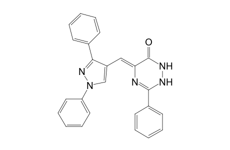 (Z)-5-((1,3-Diphenyl-1H-pyrazol-4-yl)methylene)-3-phenyl-1,2-dihydro-1,2,4-triazin-6(5H)-one