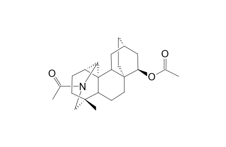 N-ACETYL-15-ACETOXY-1,20-CYCLO-17-NOR-4-METHYLATIDANE;MAJOR