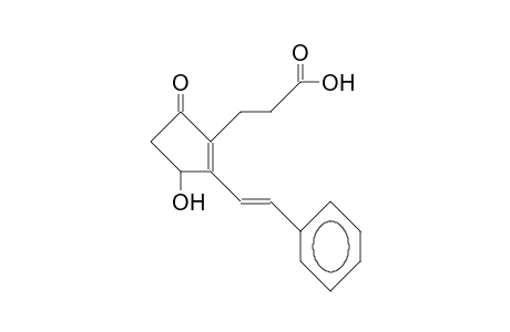 3-(3-Hydroxy-5-oxo-2-(.beta.-styryl)-1-cyclopentenyl)-propionic acid
