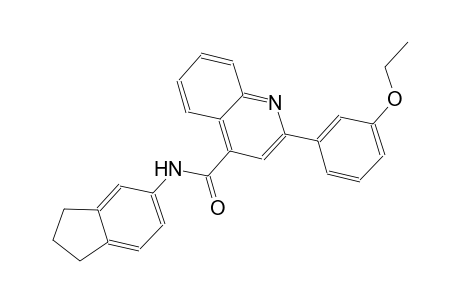 N-(2,3-dihydro-1H-inden-5-yl)-2-(3-ethoxyphenyl)-4-quinolinecarboxamide