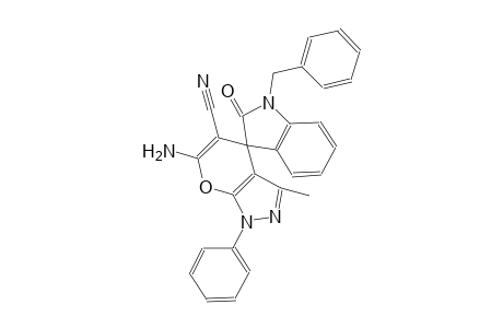 6'-amino-1-benzyl-3'-methyl-2-oxo-1'-phenyl-1'H-spiro[indoline-3,4'-pyrano[2,3-c]pyrazole]-5'-carbonitrile