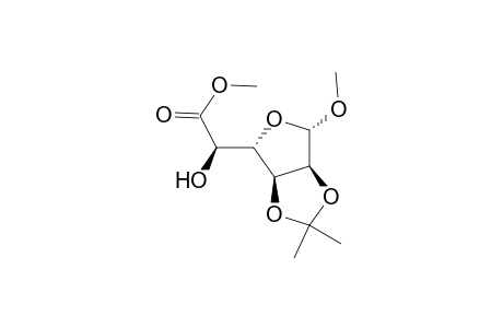 .beta.-L-Allofuranosiduronic acid, methyl 2,3-O-(1-methylethylidene)-, methyl ester
