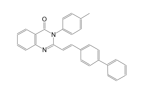 4(3H)-quinazolinone, 2-[(E)-2-[1,1'-biphenyl]-4-ylethenyl]-3-(4-methylphenyl)-