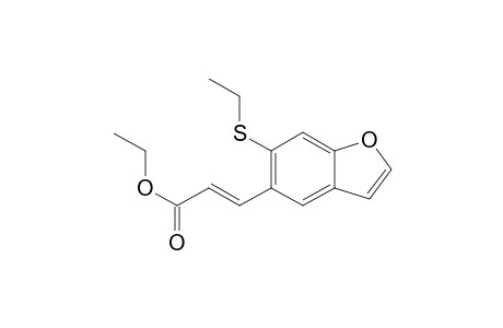 5-Ethoxycarbonylvinyl-6-ethylsthiobenzo[b]furan