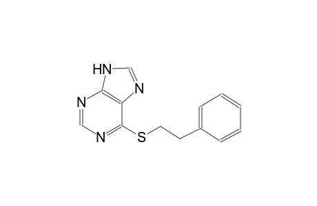 6-[(2-Phenylethyl)sulfanyl]-7H-purine