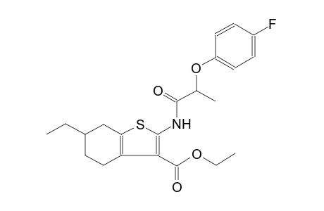 benzo[b]thiophene-3-carboxylic acid, 6-ethyl-2-[[2-(4-fluorophenoxy)-1-oxopropyl]amino]-4,5,6,7-tetrahydro-, ethyl ester