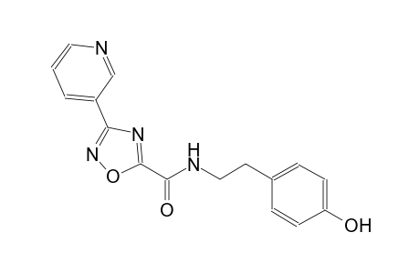 1,2,4-oxadiazole-5-carboxamide, N-[2-(4-hydroxyphenyl)ethyl]-3-(3-pyridinyl)-