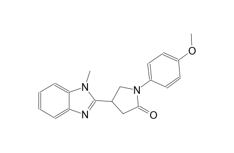 1-(4-methoxyphenyl)-4-(1-methyl-1H-benzimidazol-2-yl)-2-pyrrolidinone