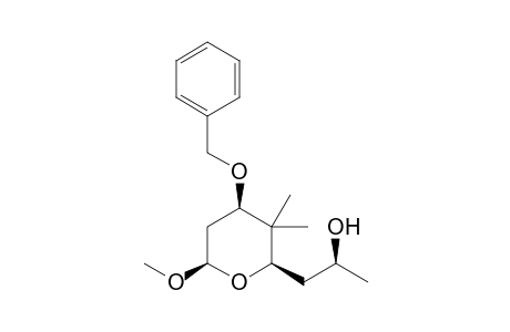 [(2S)(2R,4R.6R)]-1-[4'-(Benzyloxy)-6'-methoxy-3',3'-dimethyltetrahydropyran-2'-yl]propan-2-ol