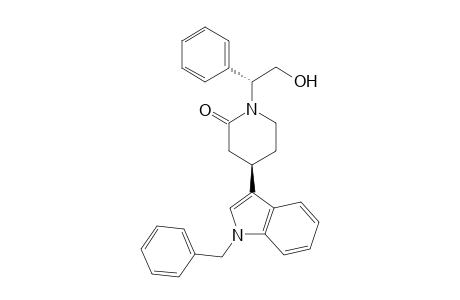 (4R)-1-[(1R)-2-hydroxy-1-phenylethyl]-4-[1-(phenylmethyl)-3-indolyl]-2-piperidinone