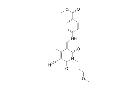 benzoic acid, 4-[[(Z)-(5-cyano-1,6-dihydro-1-(3-methoxypropyl)-4-methyl-2,6-dioxo-3(2H)-pyridinylidene)methyl]amino]-, methyl ester