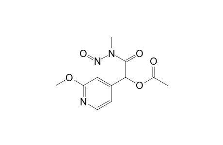 4-Pyridineacetamide, .alpha.-(acetyloxy)-2-methoxy-N-methyl-N-nitroso-, (.+-.)-