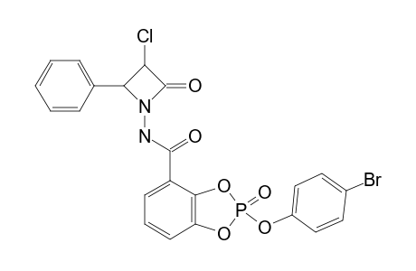 N-[2-(PHENYL)-3-CHLORO-4-OXO-AZETIDIN-1-YL]-2-(4-BROMOPHENOXY)-BENZO-(1,3,2)-DIOXAPHOSPHOLE-2-OXIDE-4-CARBOXAMIDE