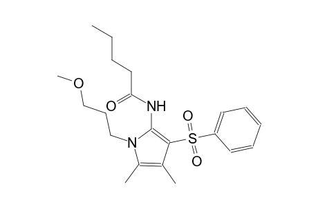 pentanamide, N-[1-(3-methoxypropyl)-4,5-dimethyl-3-(phenylsulfonyl)-1H-pyrrol-2-yl]-
