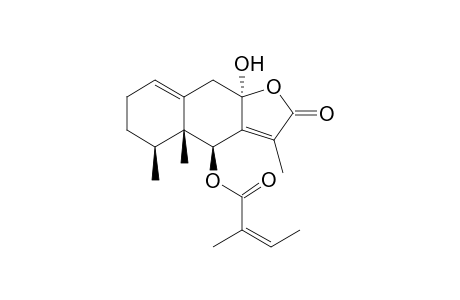 6.beta.-Angeloyloxy-8.alpha.-hydroxyeremophil-1(10),7(11)-dien-8.beta.(12)-olide