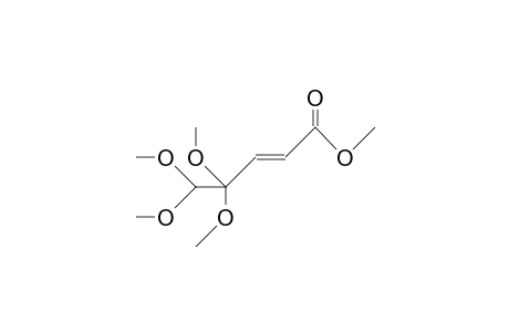 4,4,5,5-Tetramethoxy-trans-2-pentenoic acid, methyl ester