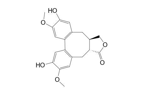 trans-3,11-Dihydroxy-6-(hydroxymethyl)-2,10-dimethoxydibenzo[1a,4a:8a,12a]cyclooctadiene-7-carboxylic acid lactone
