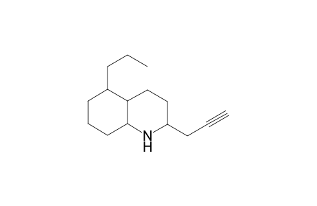 5-Propyl-2-(2'-propyn-1'-yl))-decahydroquinoline