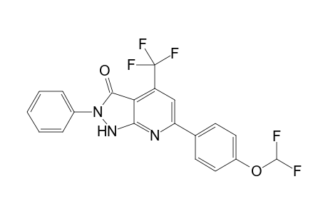 6-[4-(Difluoromethoxy)phenyl]-2-phenyl-4-(trifluoromethyl)-1H-pyrazolo[3,4-b]pyridin-3(2H)-one