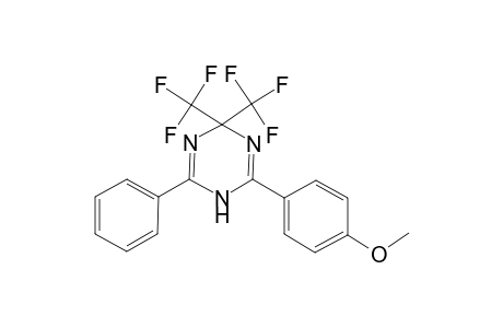 2-(4-Methoxy-phenyl)-6-phenyl-4,4-bis-trifluoromethyl-1,4-dihydro-[1,3,5]triazine