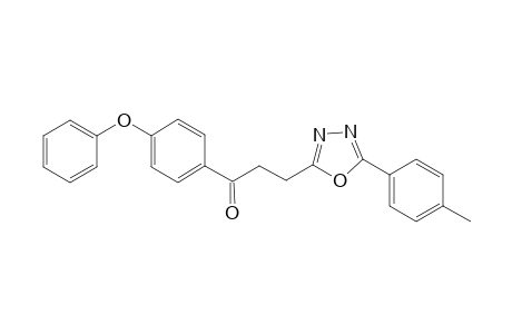 1-(p-Phenoxyphenyl)-3-[5'-(4"-methylphenyl)-1',3',4'-oxadiazol-2'-yl]propan-1-one