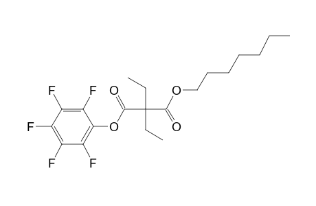 Diethylmalonic acid, heptyl pentafluorophenyl ester