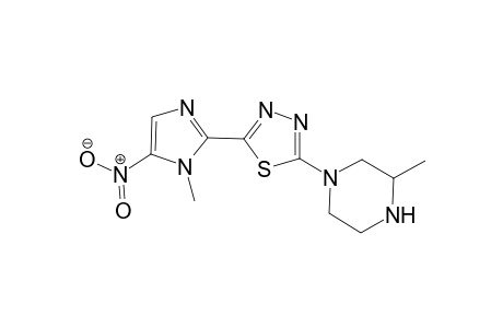 5-(1-Methyl-5-nitro-1H-imidazol-2-yl)-2-(3-methylpiperazin-1-yl)-1,3,4-thiadiazole