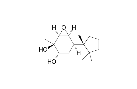 (1S,2R,4S,5R,6S)-5-methyl-2-[(1S)-1,2,2-trimethylcyclopentyl]-7-oxabicyclo[4.1.0]heptane-4,5-diol