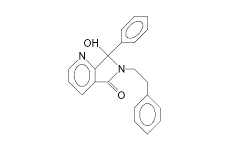 6,7-Dihydro-7-hydroxy-7-phenyl-6-(2-phenyl-ethyl)-pyrrolo(3,4-B)pyridin-5-one