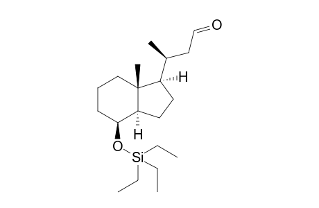 (8S,20S)-des-A,B-20-(Formylmethyl)-8.beta.-[(triethylsilyl)oxy]pregnane