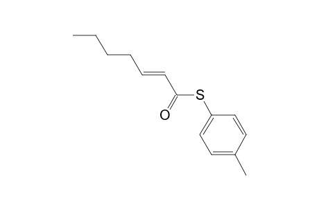 (E)-2-heptenethioic acid S-(4-methylphenyl) ester