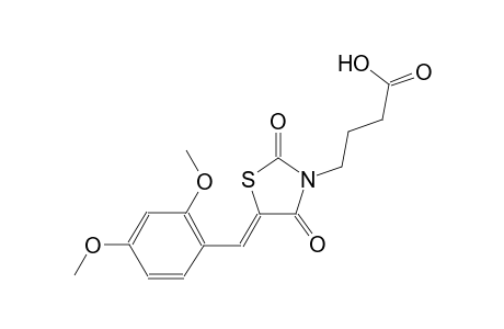 4-[(5Z)-5-(2,4-dimethoxybenzylidene)-2,4-dioxo-1,3-thiazolidin-3-yl]butanoic acid