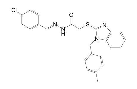 acetic acid, [[1-[(4-methylphenyl)methyl]-1H-benzimidazol-2-yl]thio]-, 2-[(E)-(4-chlorophenyl)methylidene]hydrazide
