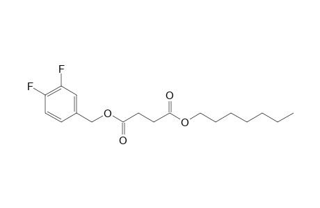 Succinic acid, 3,4-difluorobenzyl heptyl ester