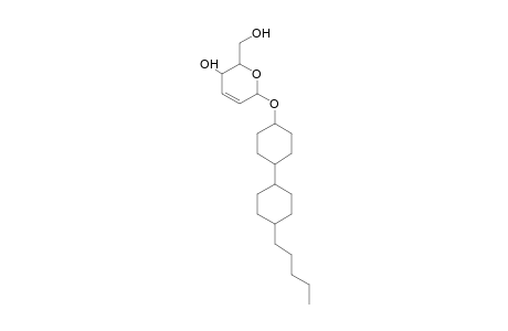2H-Pyran, 5,6-dihydro-5-hydroxy-6-hydroxymethyl-2-[4-(4-pentylcyclohexyl)cyclohexyloxy]-