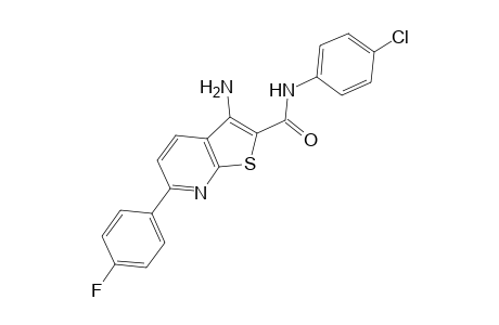 3-Amino-N-(4-chlorophenyl)-6-(4-fluorophenyl)-2-thieno[2,3-b]pyridinecarboxamide
