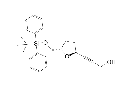 3-[(2S,5S)-5-[[tert-butyl(diphenyl)silyl]oxymethyl]-2-oxolanyl]-2-propyn-1-ol
