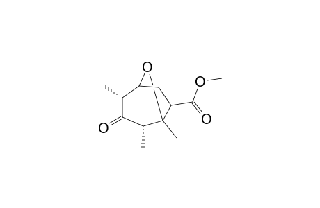 7-(METHOXYCARBONYL)-1,2-ALPHA,4-ALPHA-TRIMETHYL-8-OXABICYCLO-[3.2.1]-OCT-6-AN-3-ONE