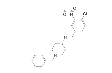 N-[(E)-(4-chloro-3-nitrophenyl)methylidene]-4-(4-methylbenzyl)-1-piperazinamine