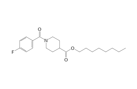 Isonipecotic acid, N-(4-fluorobenzoyl)-, octyl ester