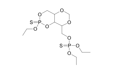 3-ETHOXY-3-THIOXO-10-DIETHOXYTHIOPHOSPHINYLOXYMETHYL-2,4,7,9-TETRAOXA-3-PHOSPHABICYCLO[4.4.0]DECANE