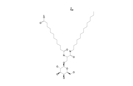 3-O-(BETA-D-GALACTOPYRANOSYL)-N-(11-CARBOXYUNDECANOYL)-L-SERINE-TETRADECANAMIDE-SODIUM-SALT;II-GAL-SER-[C14]-[C11CO2NA]