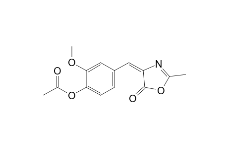 4-(4-Acetoxy-3-methoxybenzylidene)-2-methyloxazol-5(4H)-one