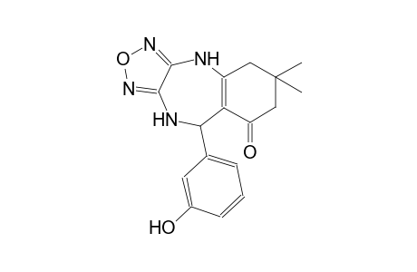 4H-[1,2,5]oxadiazolo[3,4-b][1,4]benzodiazepin-8(5H)-one, 6,7,9,10-tetrahydro-9-(3-hydroxyphenyl)-6,6-dimethyl-