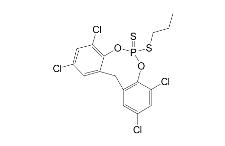 1,3,7,9-tetrachloro-11-propylsulfanyl-11-thioxo-5H-benzo[d][1,3,2]benzodioxaphosphocine