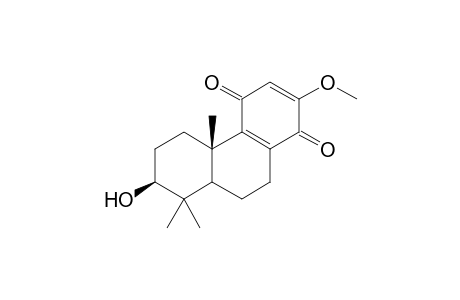 3.beta.-Hydroxy-13-methoxy-8,12-podocarpadiene-11,14-dione